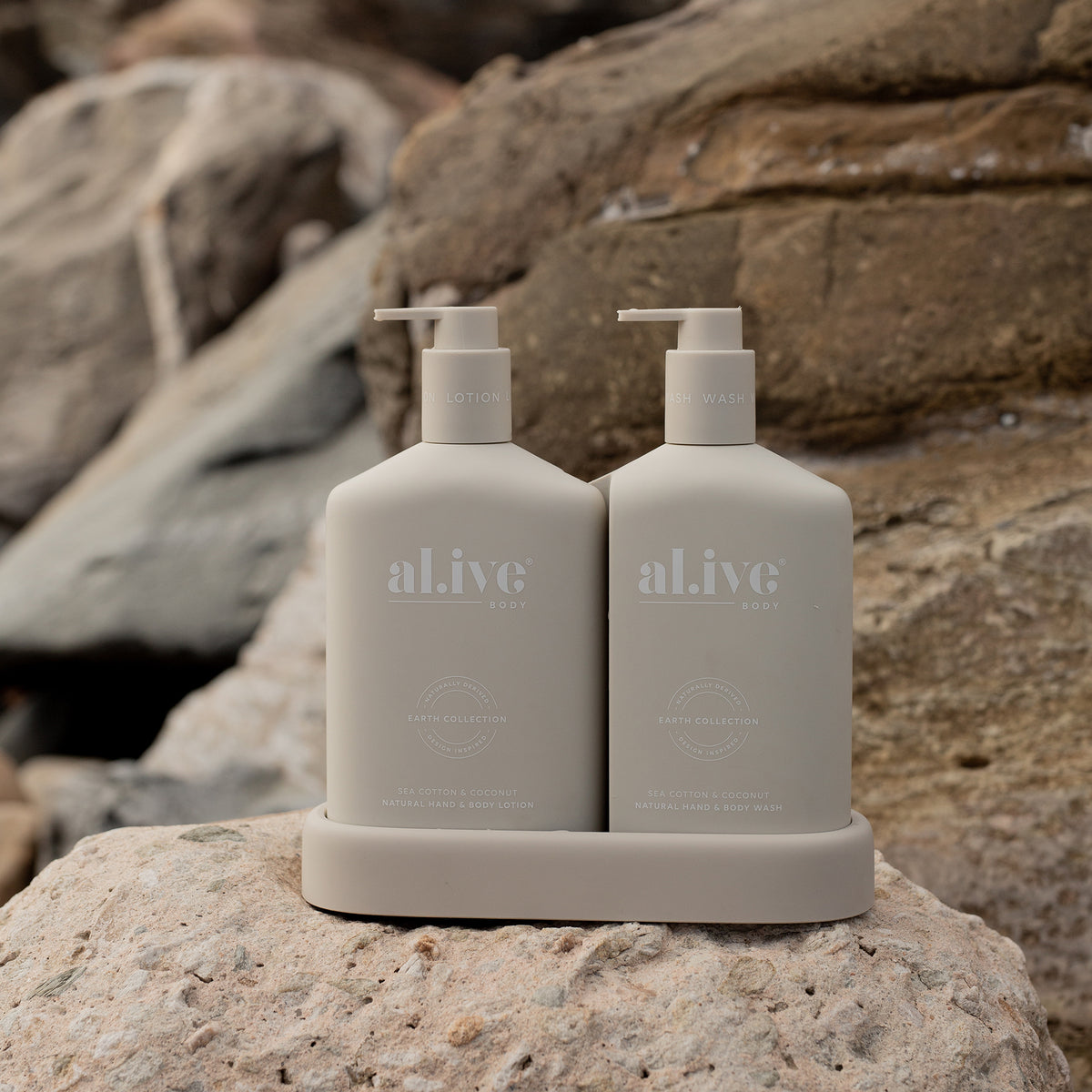 Alive Body Wash &amp; Lotion Duo - Sea Cotton &amp; Coconut