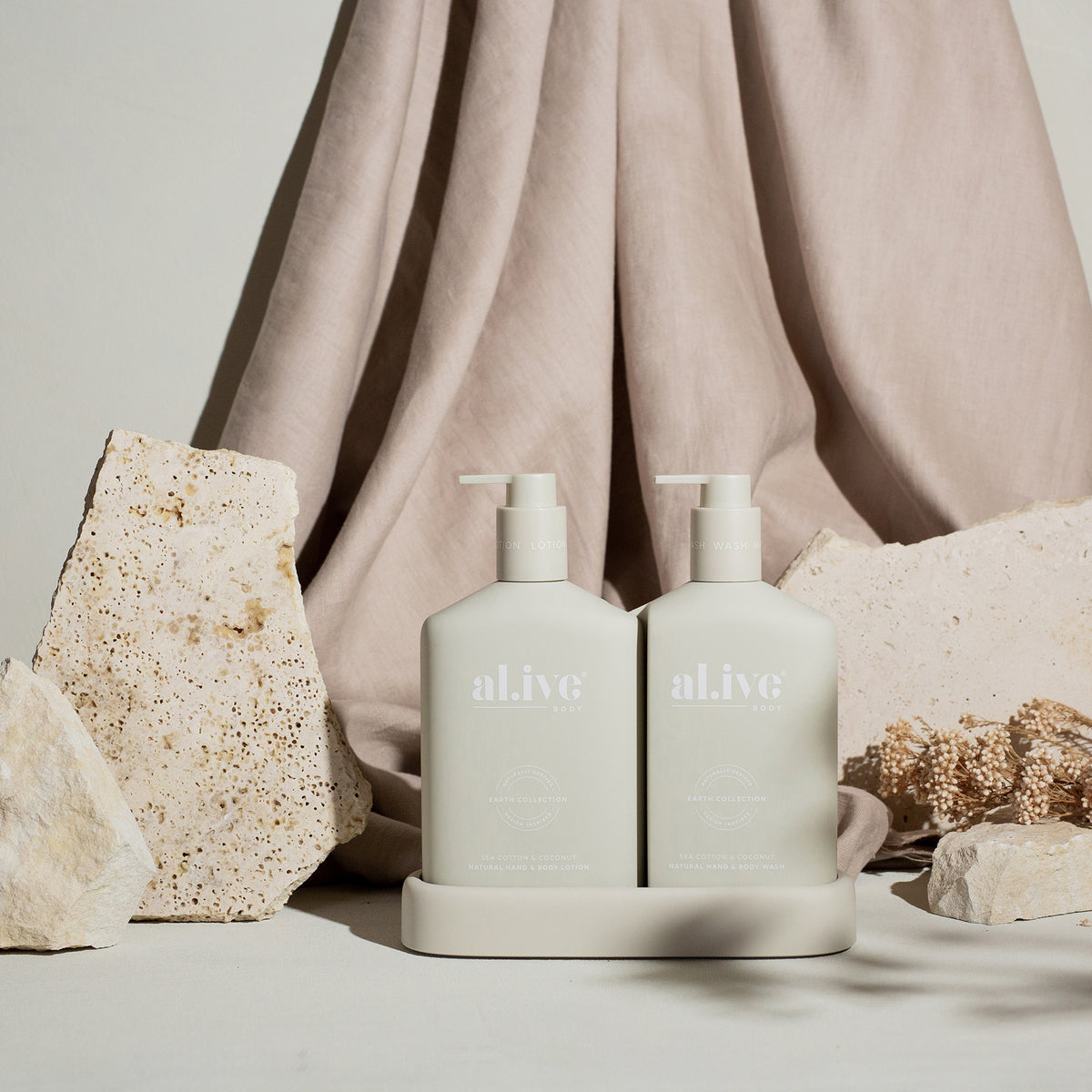 Alive Body Wash &amp; Lotion Duo - Sea Cotton &amp; Coconut
