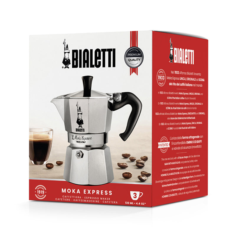 Bialetti Moka Express Coffee Maker 3 Cup