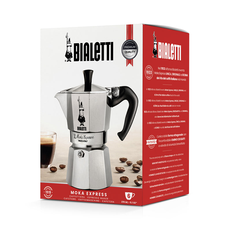 Bialetti Moka Express Coffee Maker 6 Cup