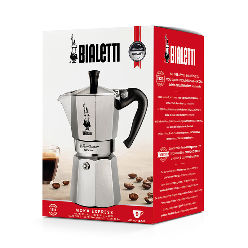 Bialetti Moka Express Coffee Maker 9 Cup