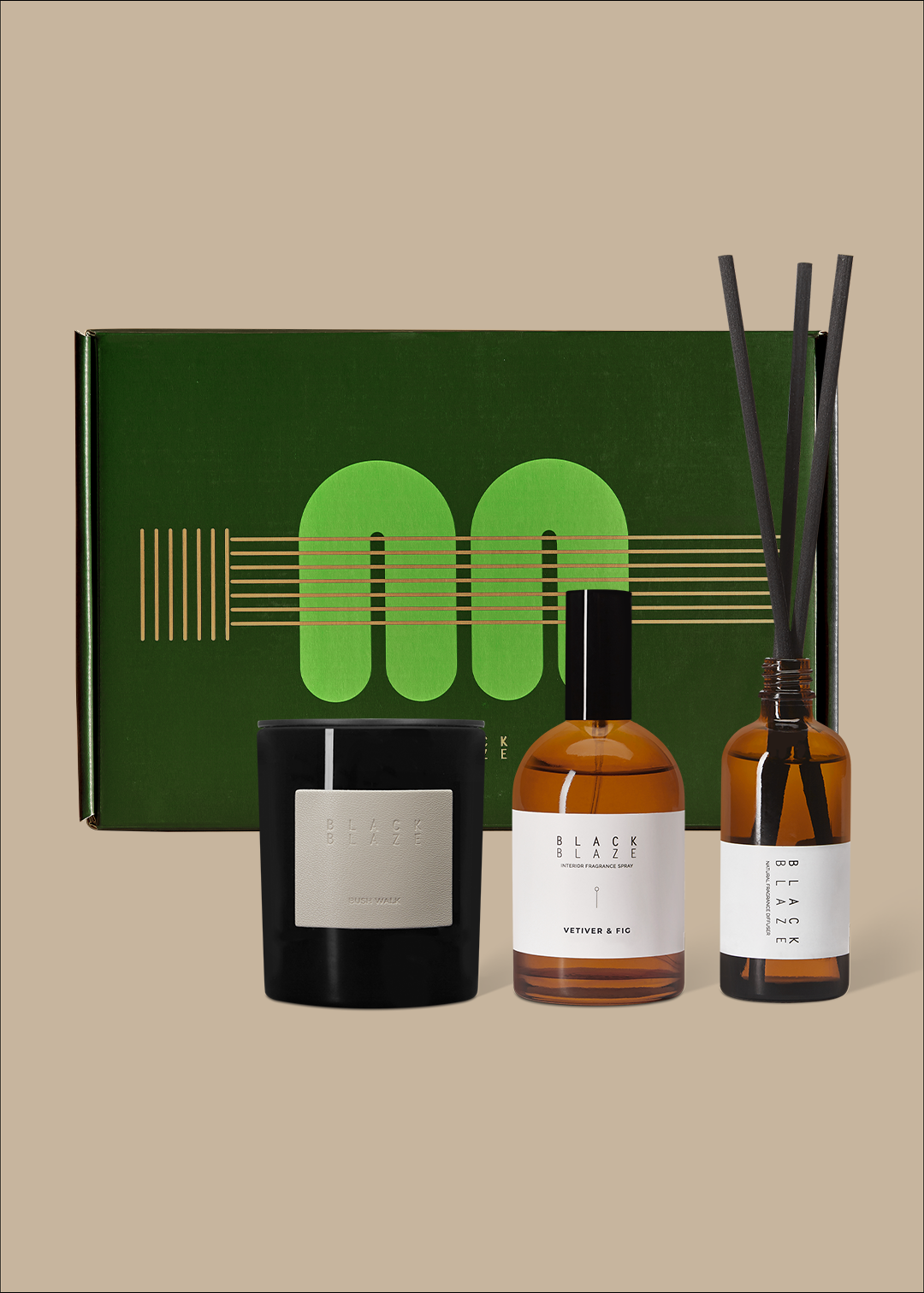 Black Blaze Fragrance Journey Set - Bush Walk/Vetiver & Fig/Depaysement