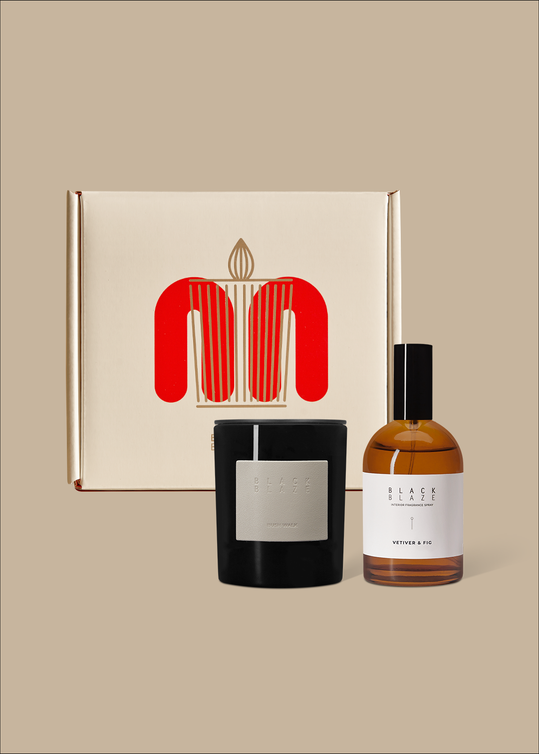 Black Blaze Glow & Mist Set - Bush Walk/Vetiver & Fig