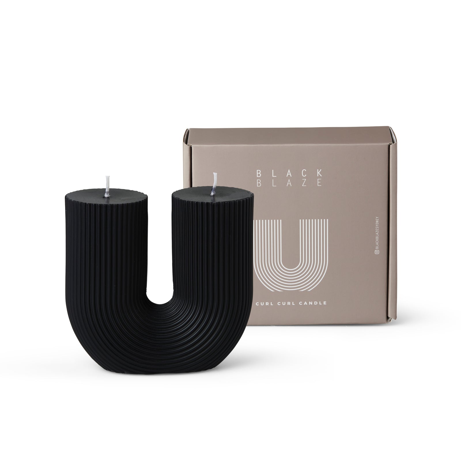 Black Blaze Curl Curl Candle - Black