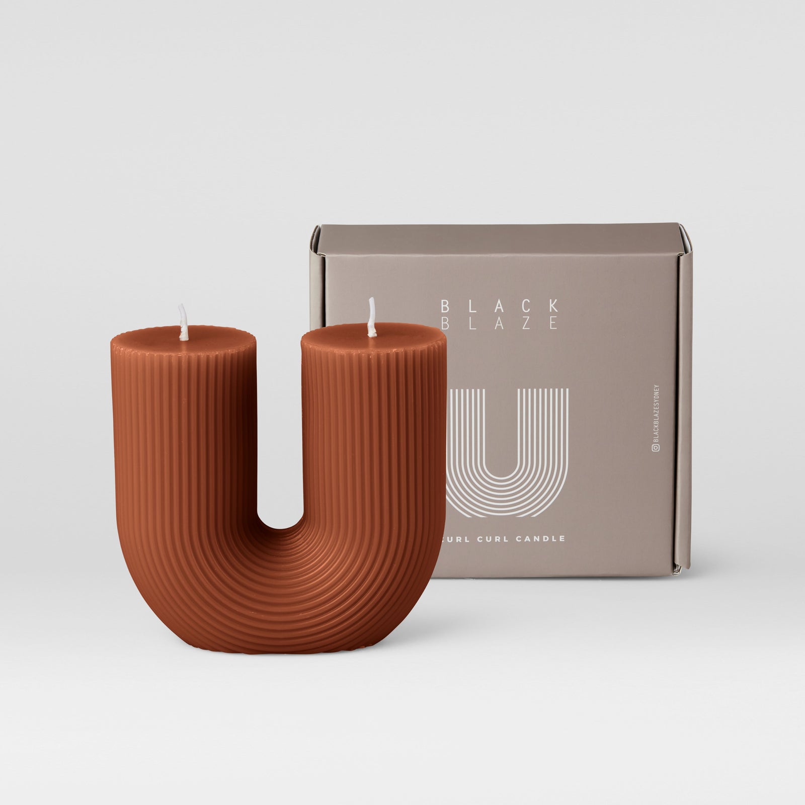 Black Blaze Curl Curl Candle - Caramel