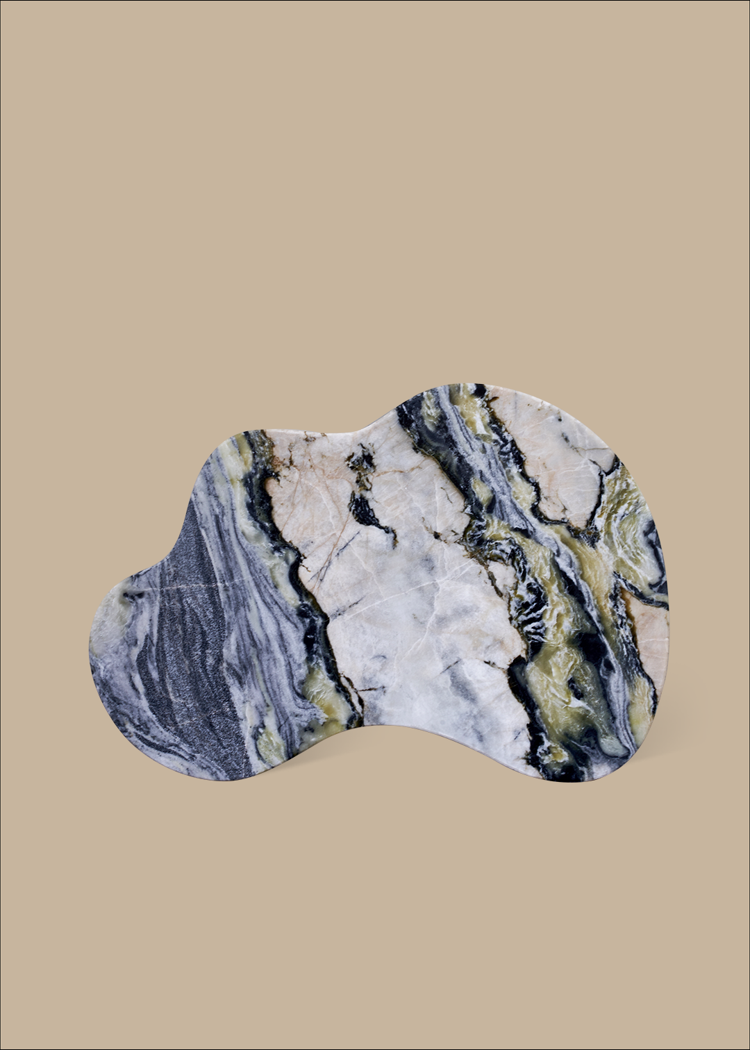 Black Blaze Oasis Marble Serving Platter