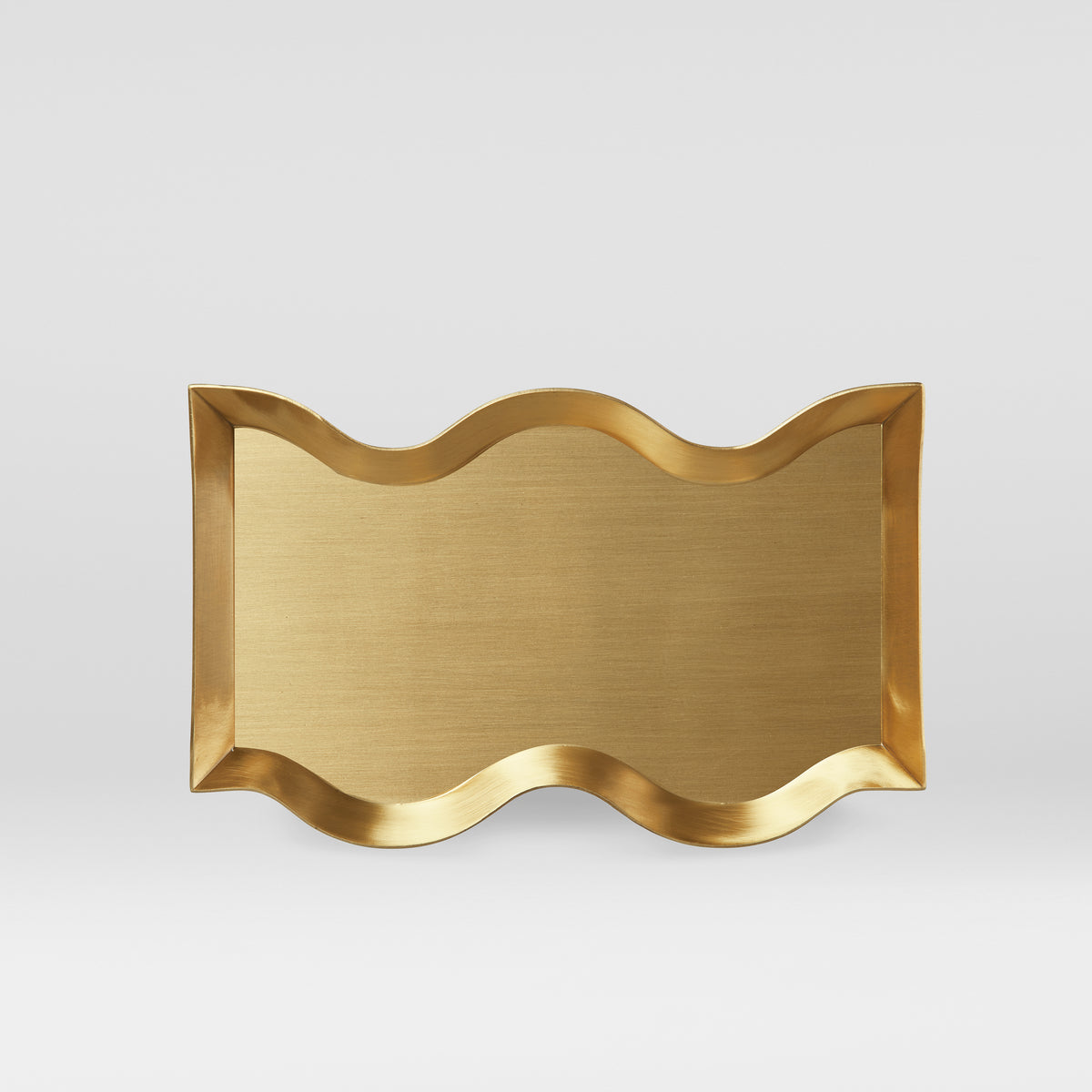 Black Blaze Wave Brass Tray