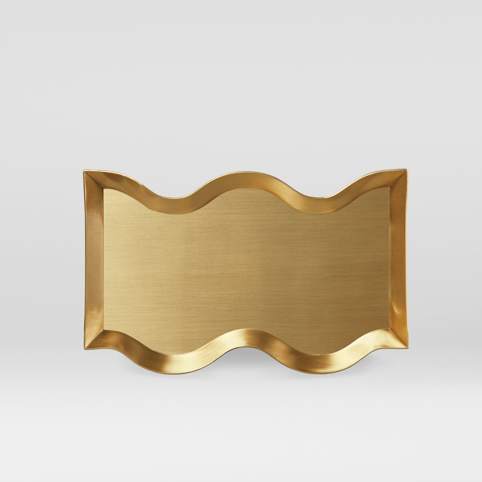 Black Blaze Wave Brass Tray