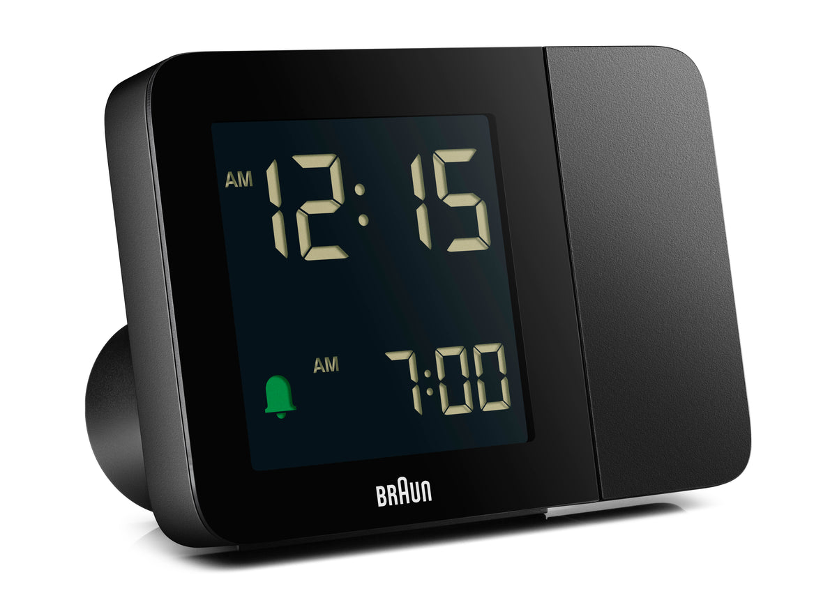 Braun BC15B Digital Projection Alarm Clock - Black