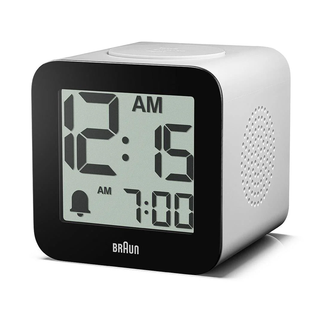 Braun BC25WP Time Speaking Digital Alarm Clock - White