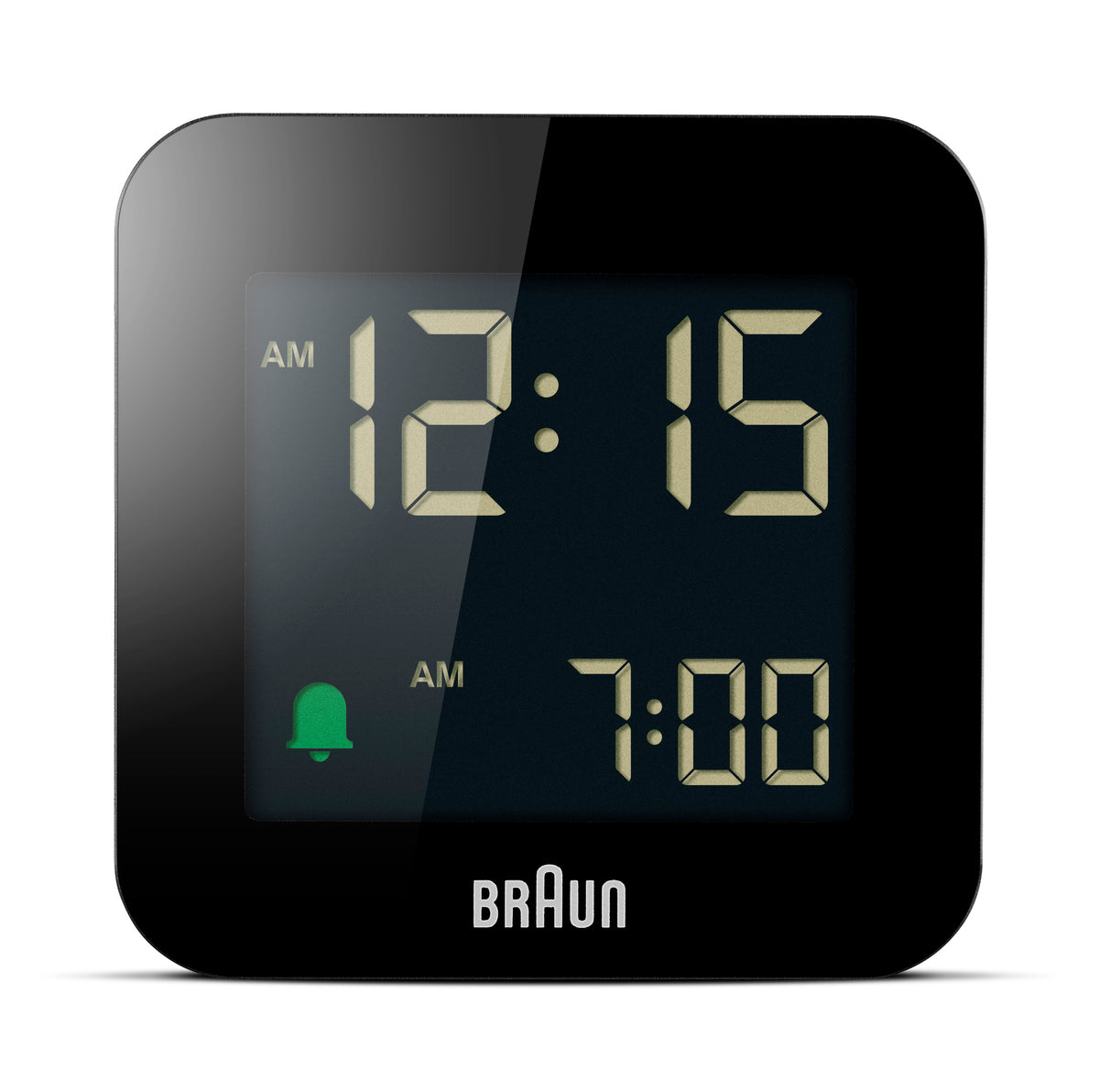Braun BC08B Digital Travel Alarm Clock - Black