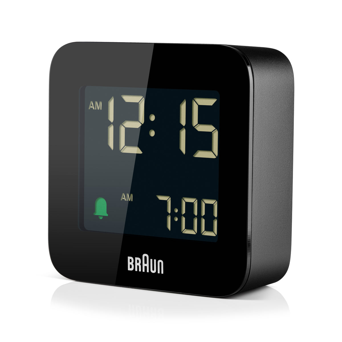 Braun BC08B Digital Travel Alarm Clock - Black