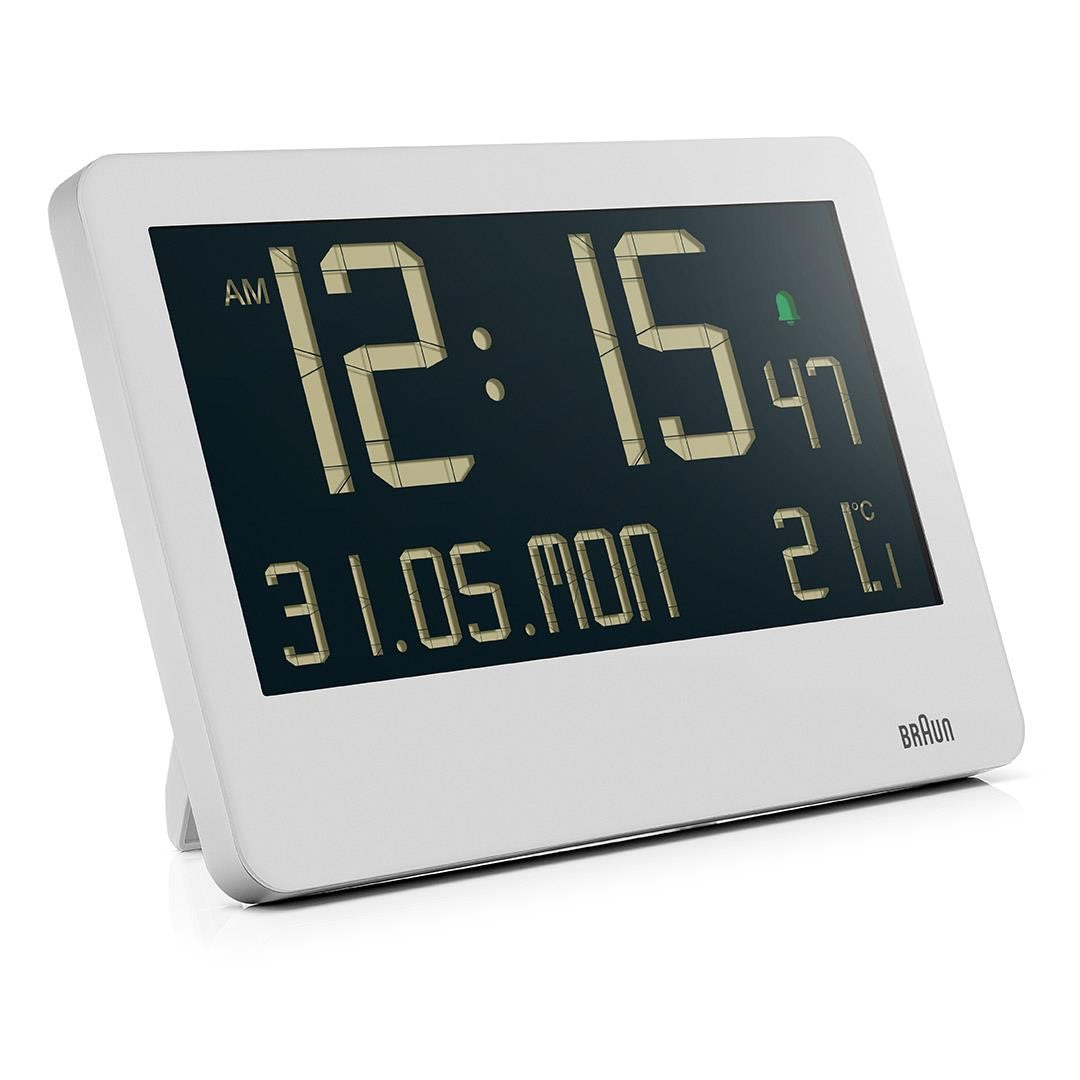 Braun BC14W Digital Wall Clock - White