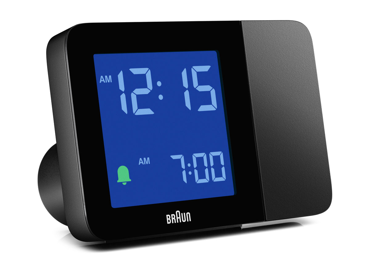 Braun BC15B Digital Projection Alarm Clock - Black