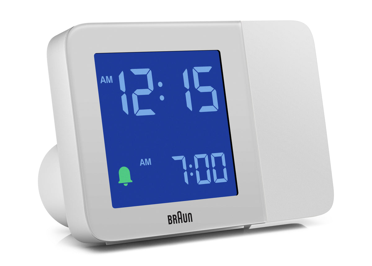 Braun BC15W Digital Projection Alarm Clock - White