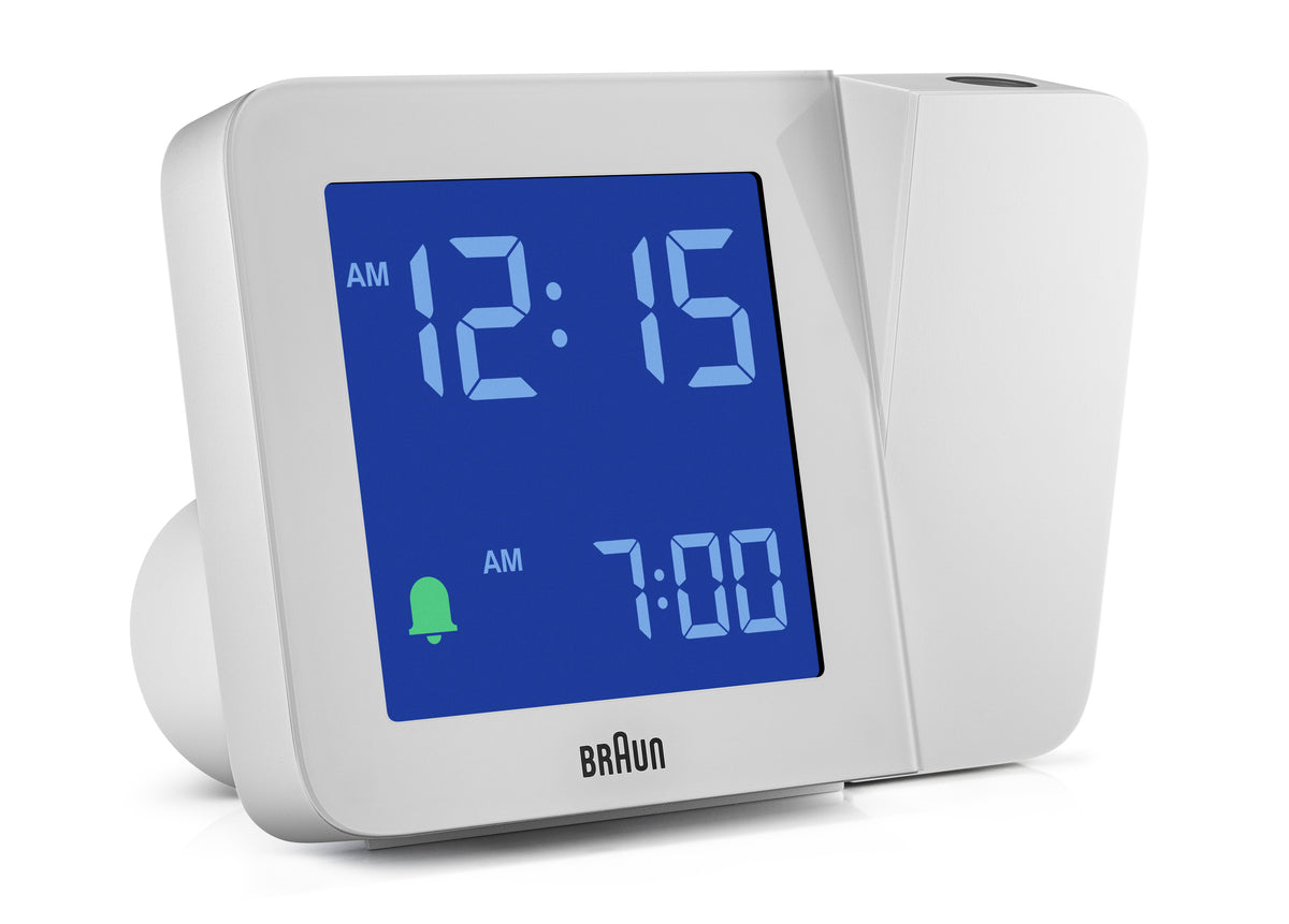 Braun BC15W Digital Projection Alarm Clock - White