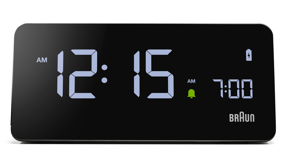 Braun BC21B Digital Wireless Charging Alarm Clock Black