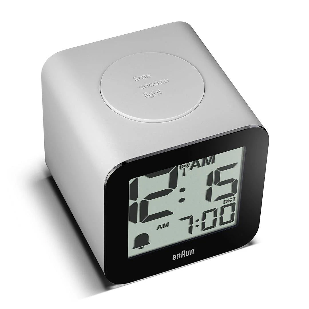 Braun BC25WP Time Speaking Digital Alarm Clock - White