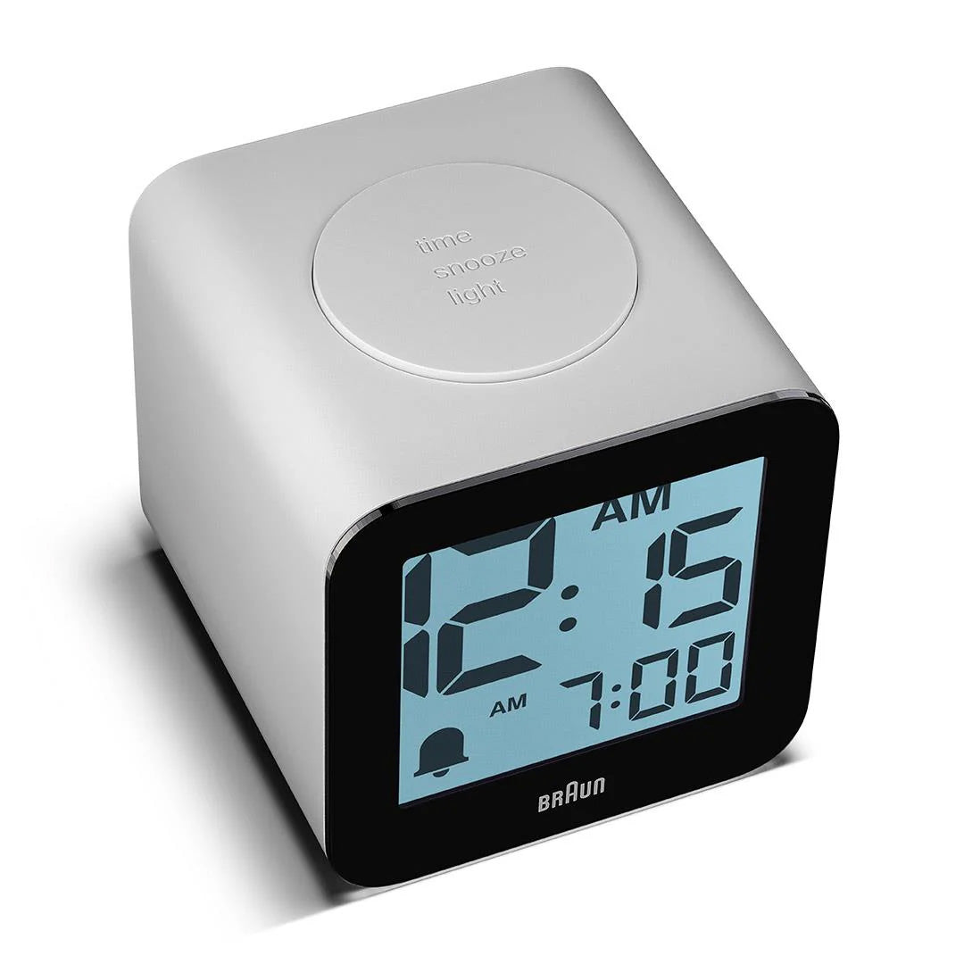 Braun BC25WP Time Speaking Digital Alarm Clock - White