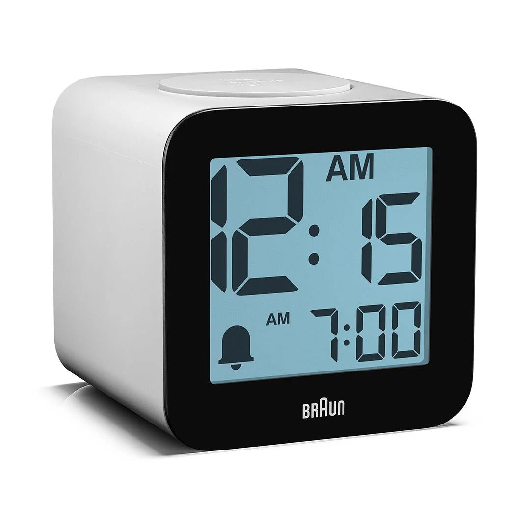 Braun BC25WP Time Speaking Digital Alarm Clock - White