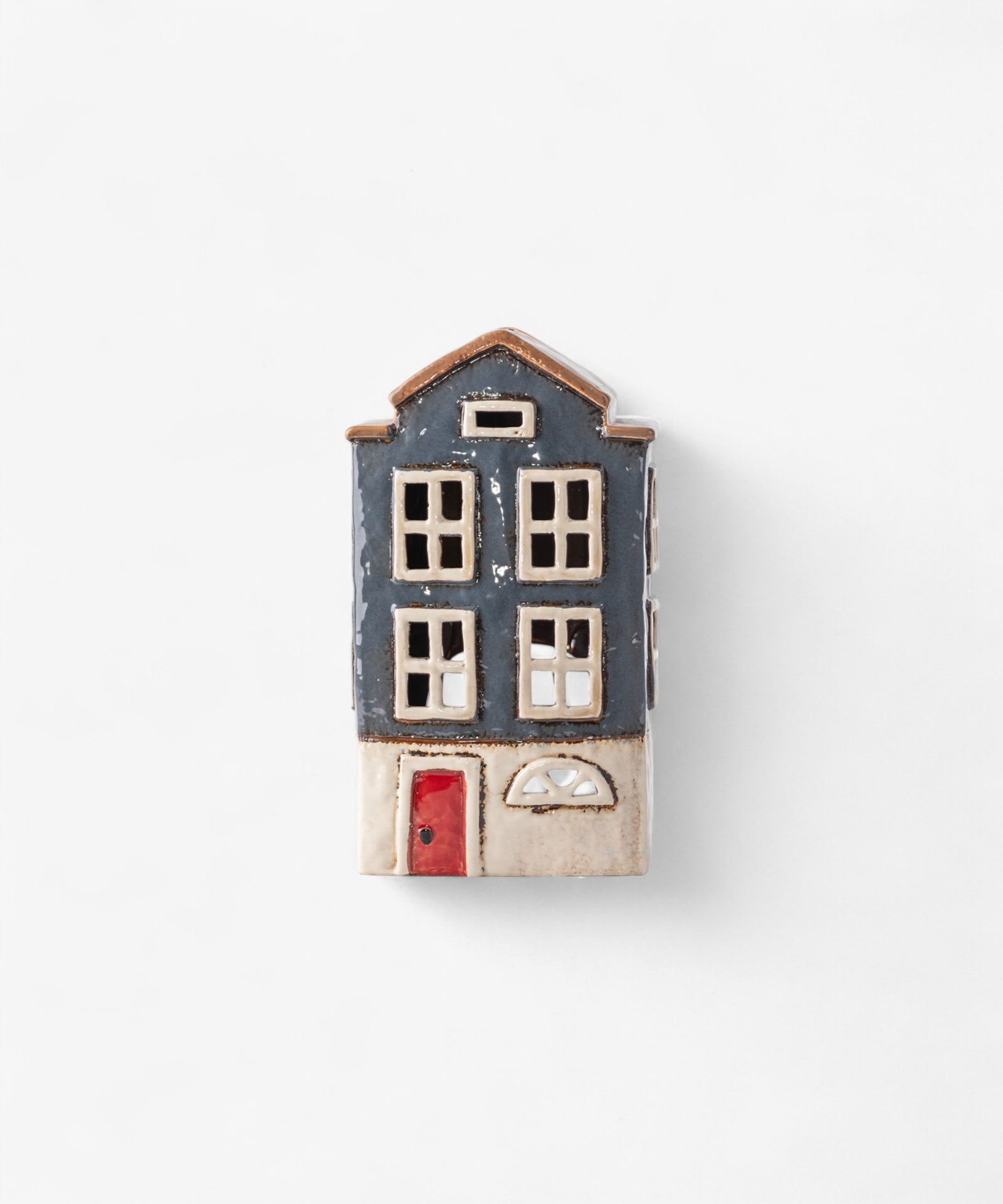 French Country Collections Alsace Tea Light House Nordic Navy