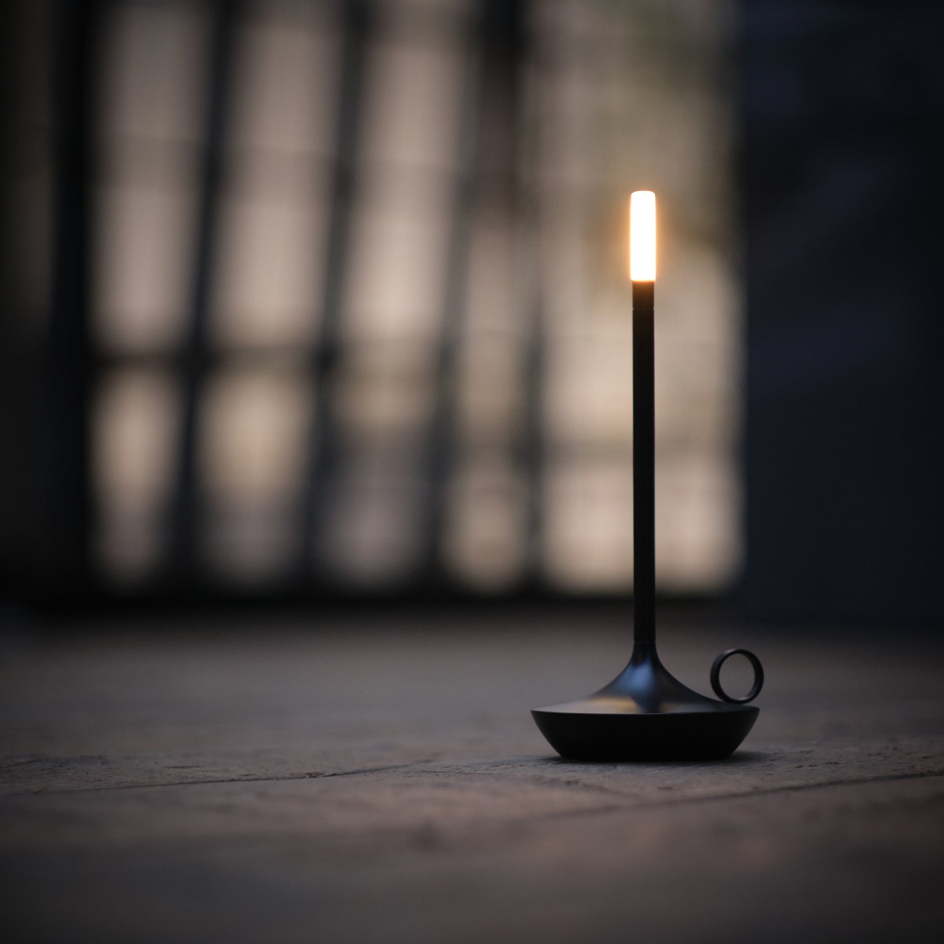 Graypants Wick Portable Table Lamp 26cm - Black - Card N All