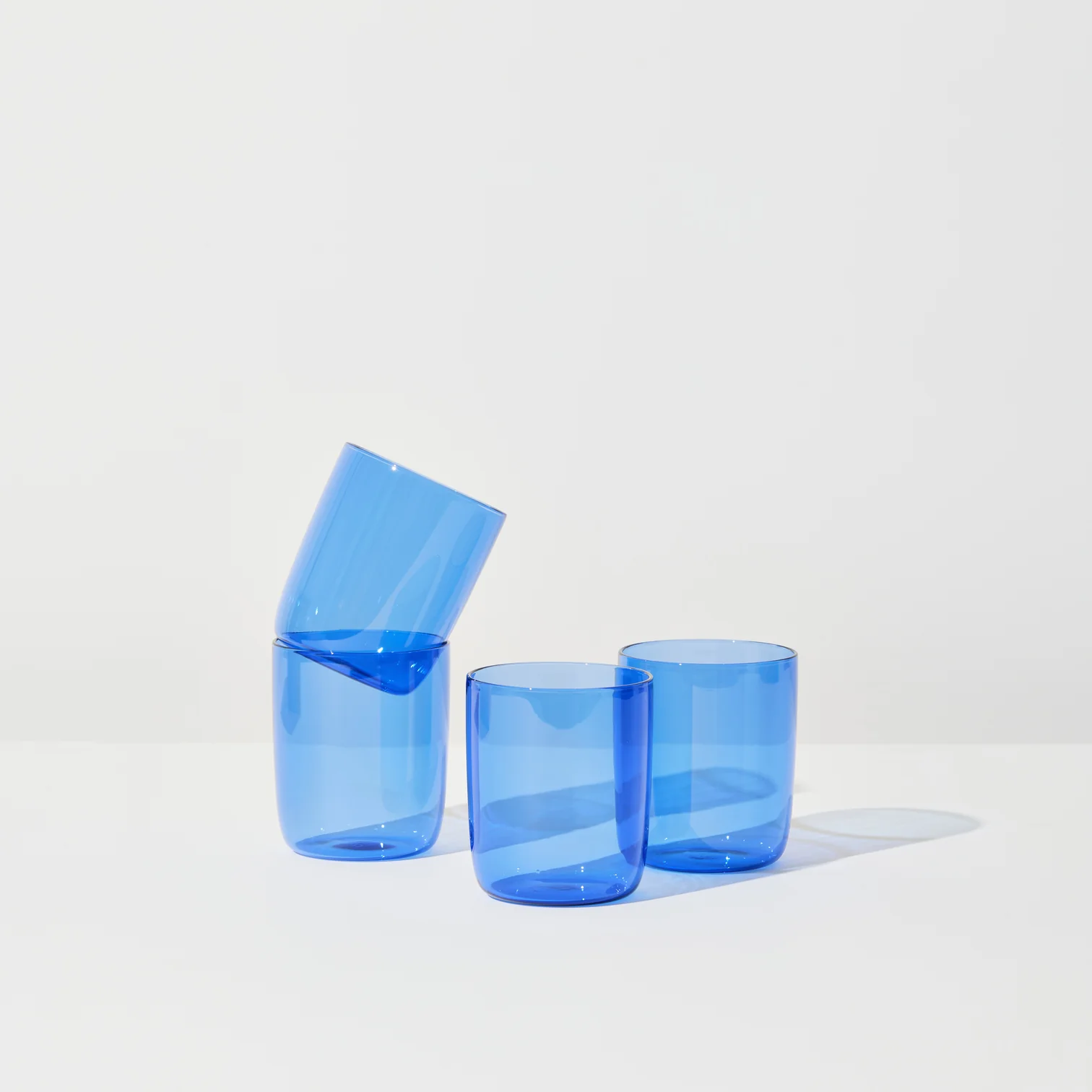 House of Nunu Belly Set of 4 Cups - Blue