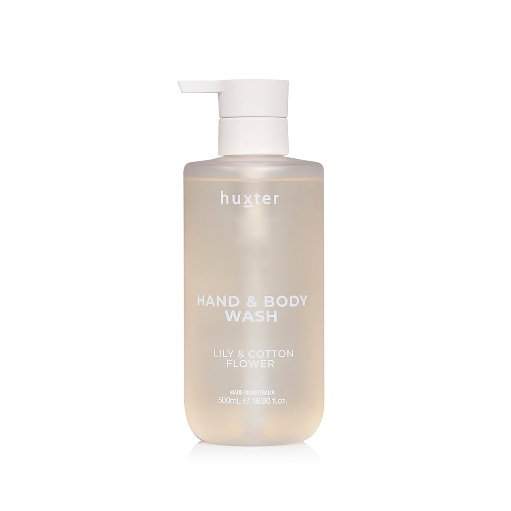 Huxter 500ml Hand &amp; Body Wash - Lily &amp; Cotton Flower