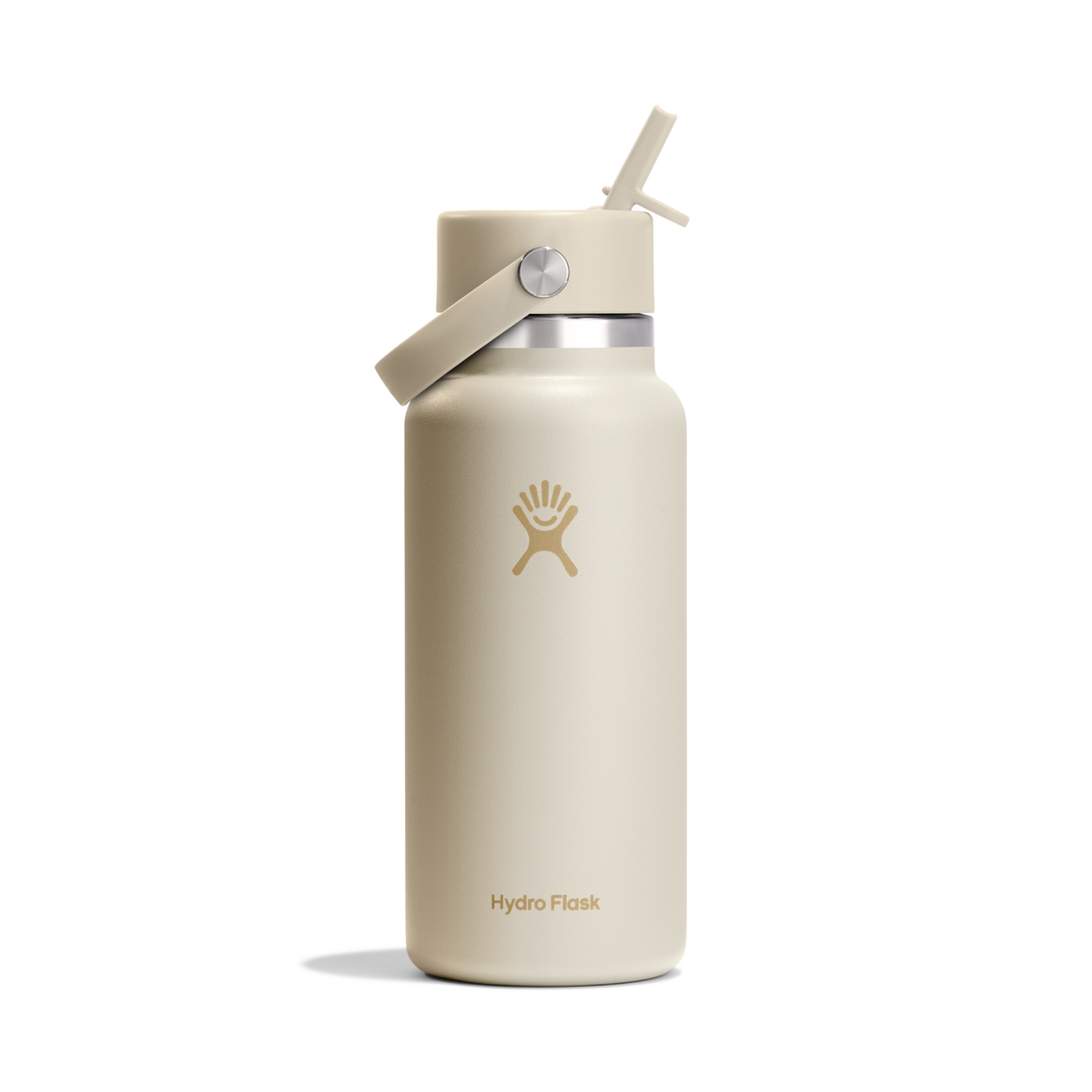 Hydro Flask 32oz (946mL) Wide Mouth with Flex Straw Cap - Tonal Coconut