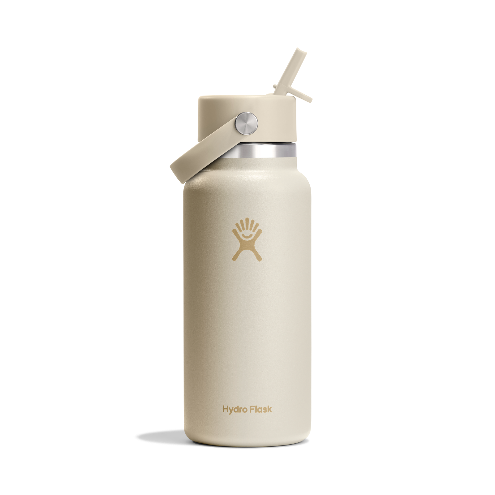 Hydro Flask 32oz (946mL) Wide Mouth with Flex Straw Cap - Tonal Coconut