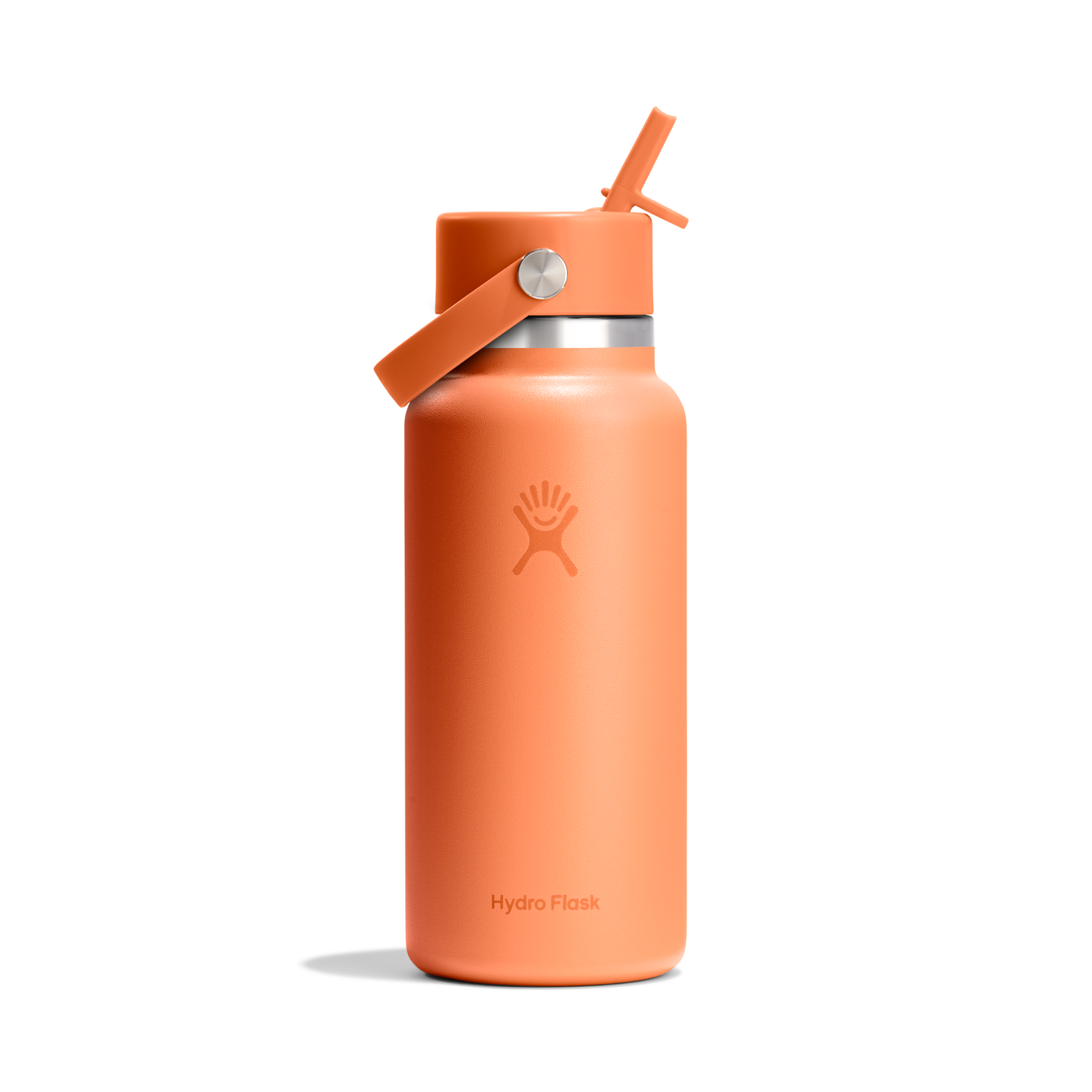 Hydro Flask 32oz (946mL) Wide Mouth with Flex Straw Cap - Tonal Nectar Orange