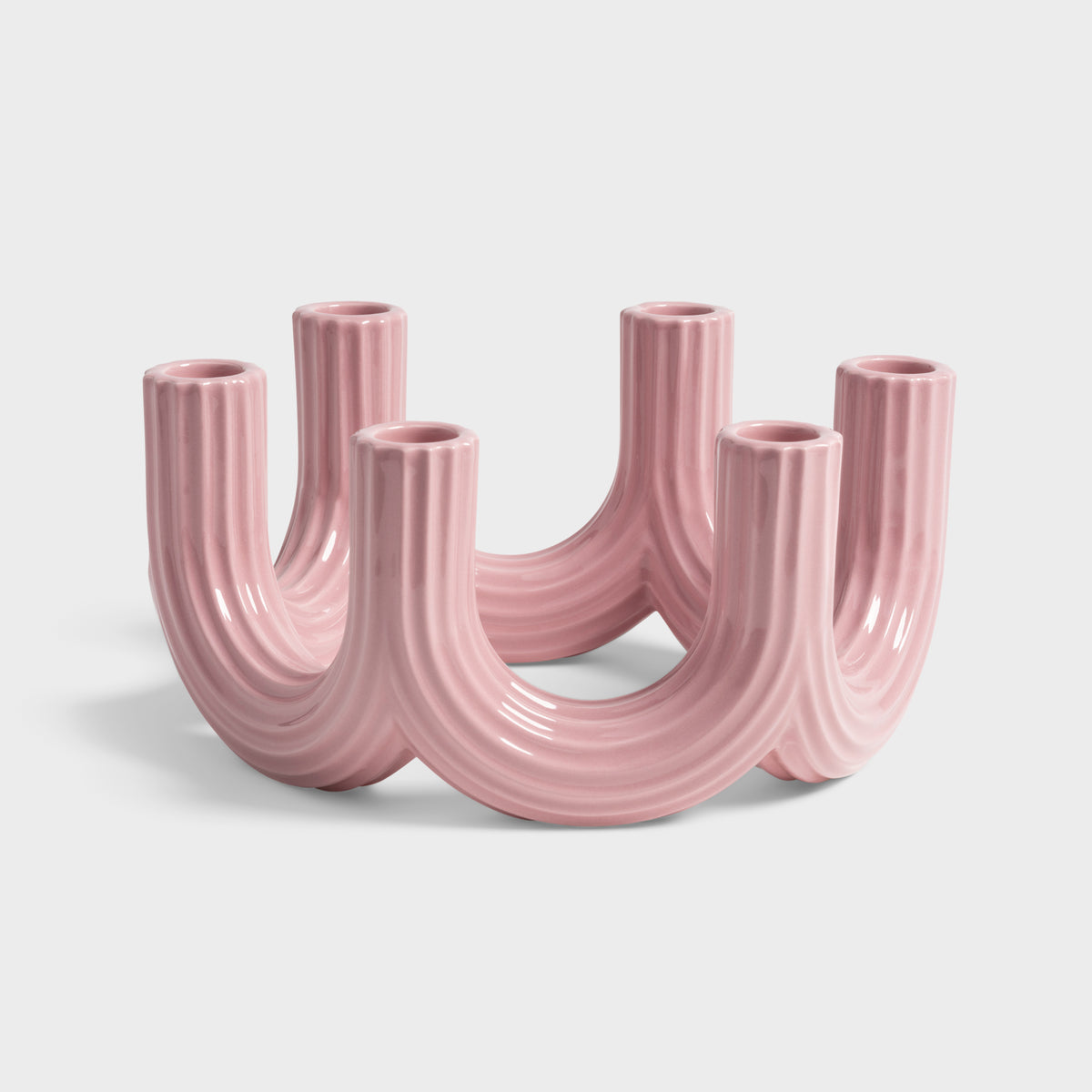 &amp;Klevering Churros Candle Holder - Pink