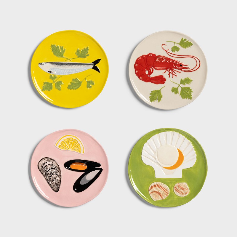 &amp;Klevering De La Mer Plate Set of 4
