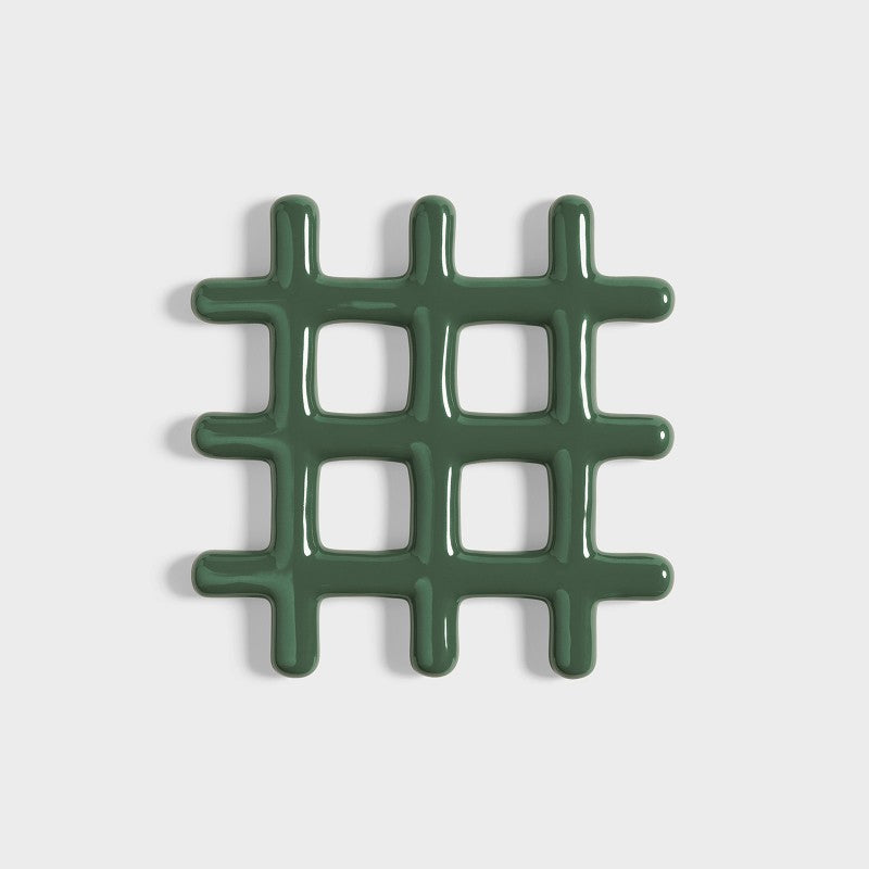 &amp;Klevering Grid Trivet - Green