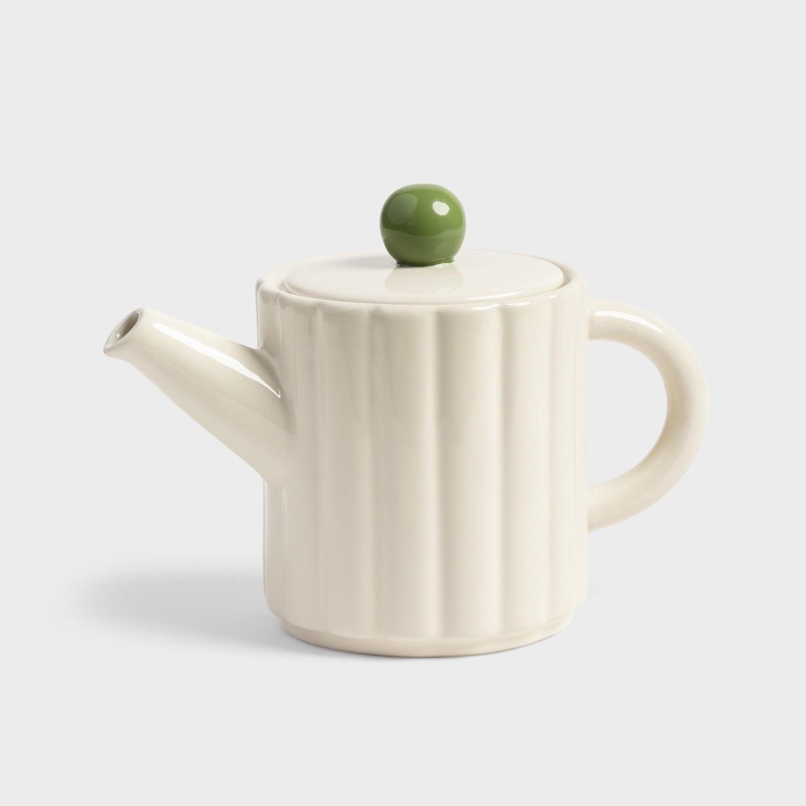 &Klevering Tube Teapot - White