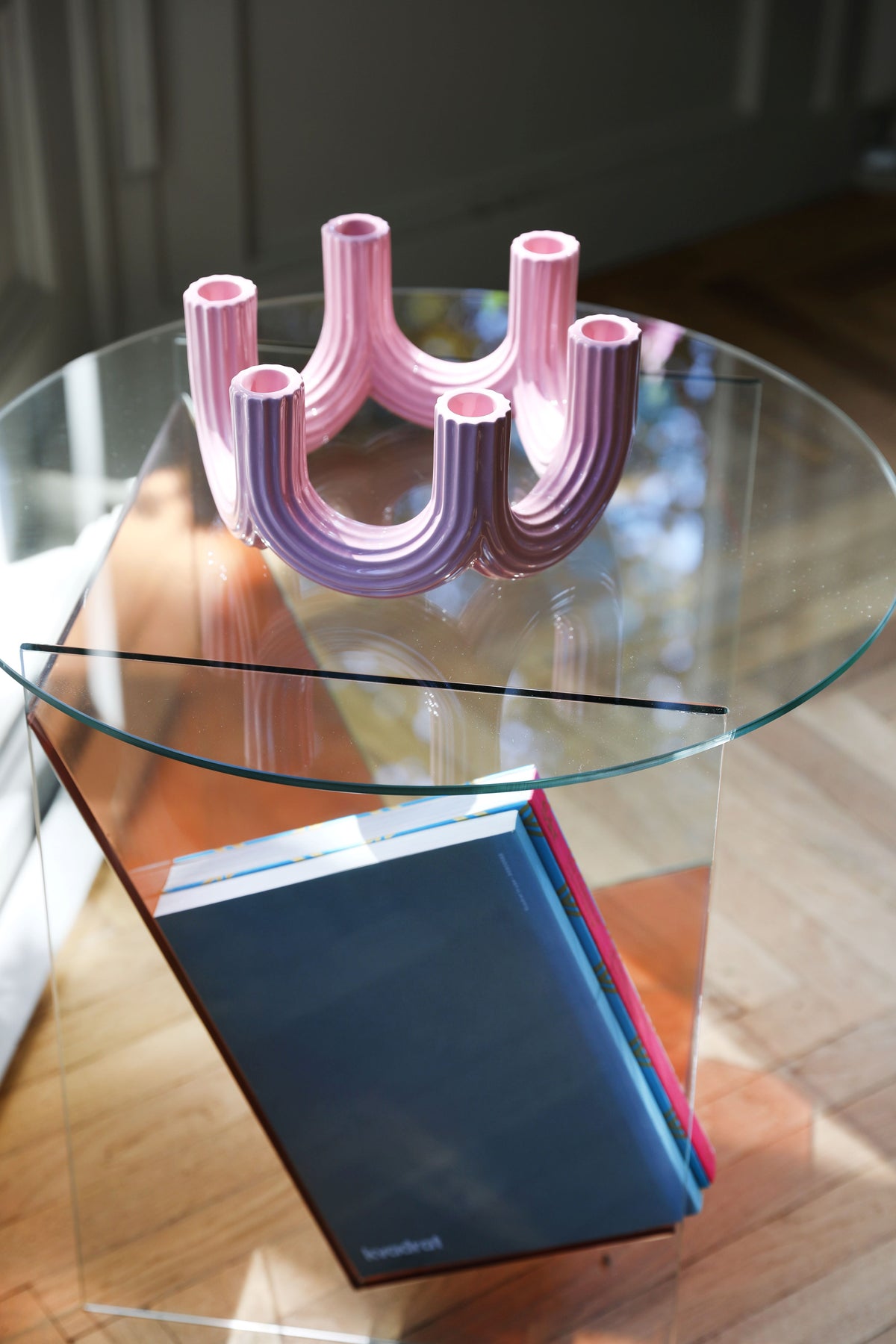 &amp;Klevering Churros Candle Holder - Pink