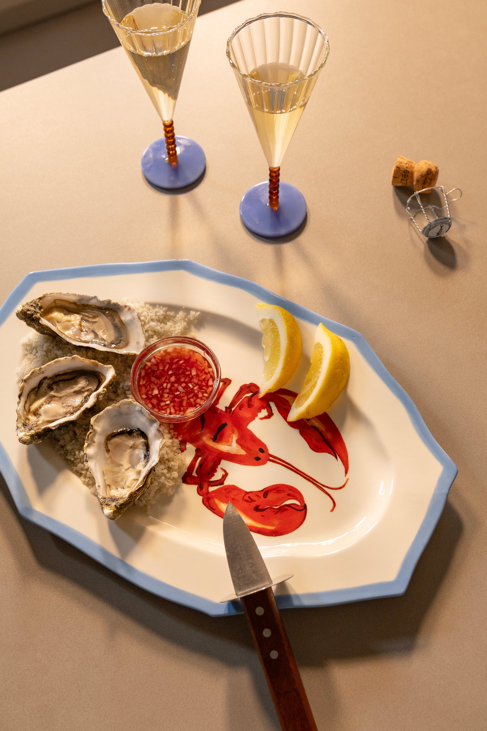 &Klevering Lobster Serving Platter