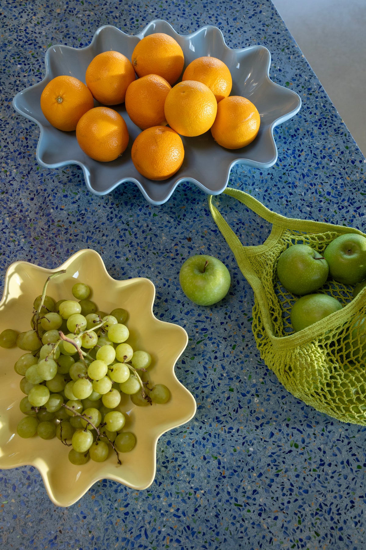 &amp;Klevering Sun Oval Bowl - Ice Blue