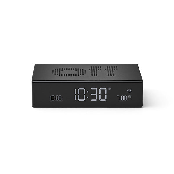 Lexon Flip Premium LCD Alarm Clock - Black