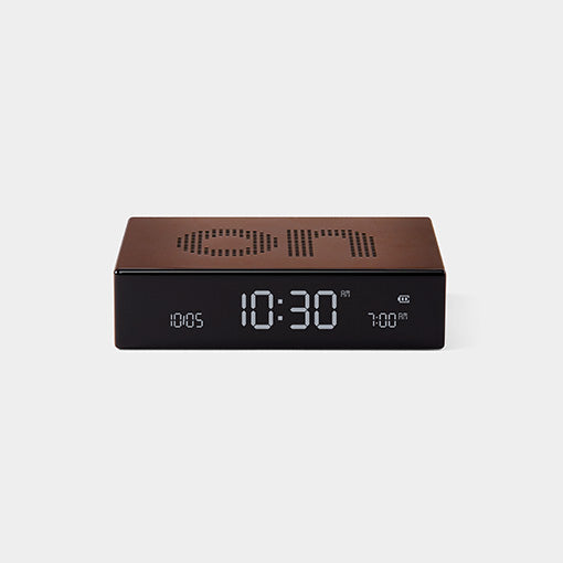 Lexon Flip Premium LCD Alarm Clock - Bronze