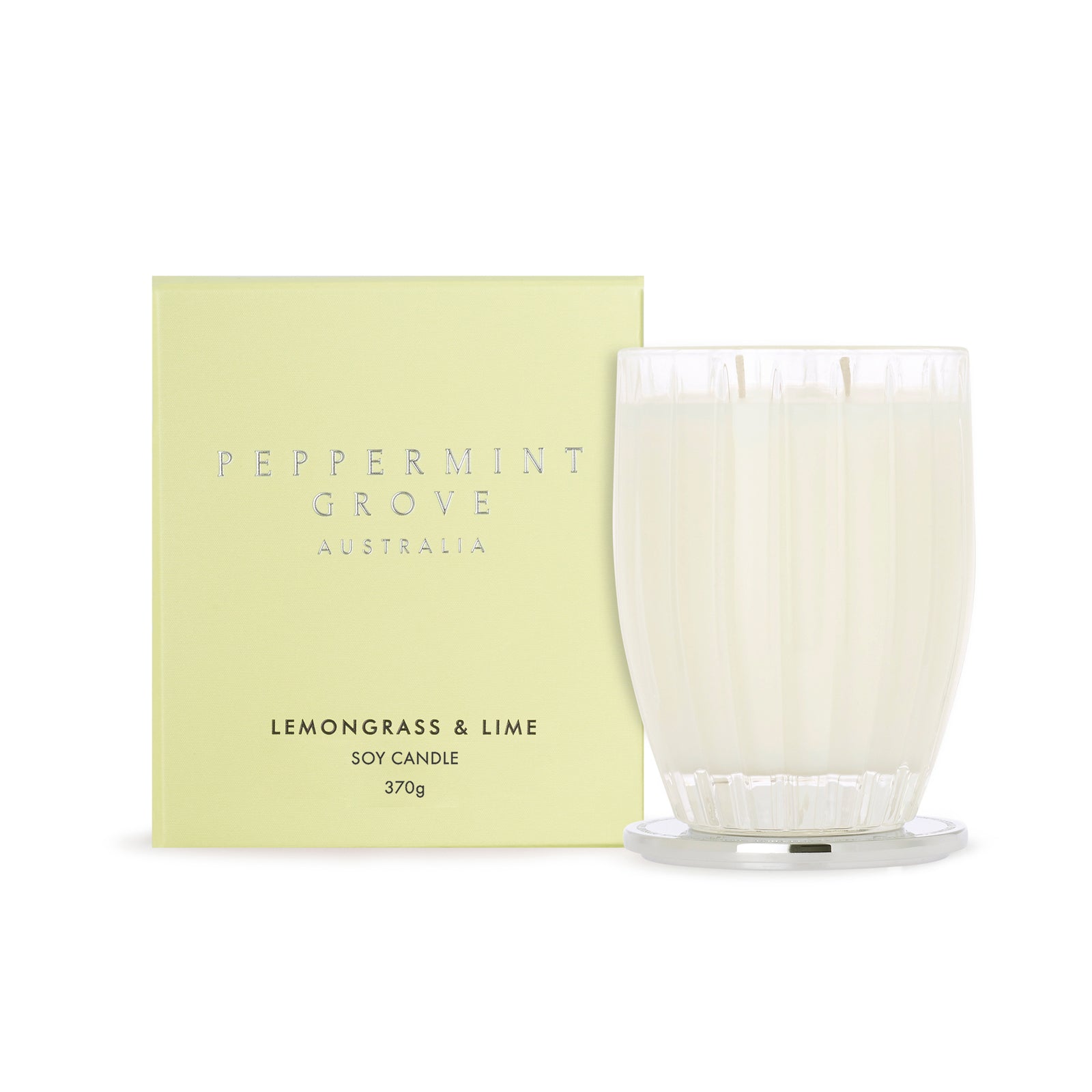Peppermint Grove Lemongrass & Lime Large Soy Candle 370g