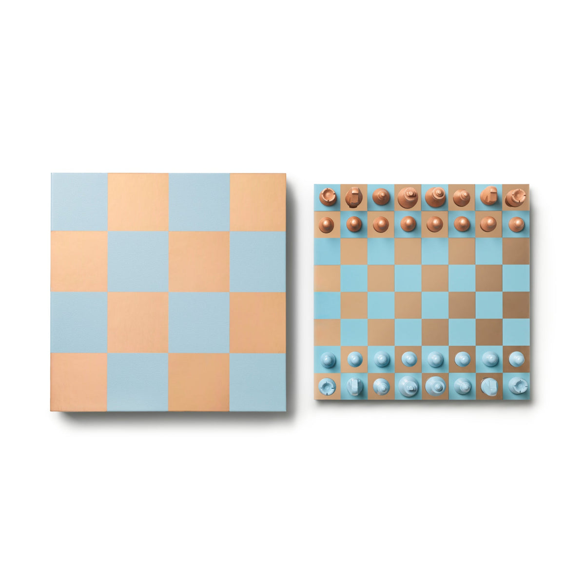 Printworks Classic Games Art Of Chess Mirror Light Blue Copper