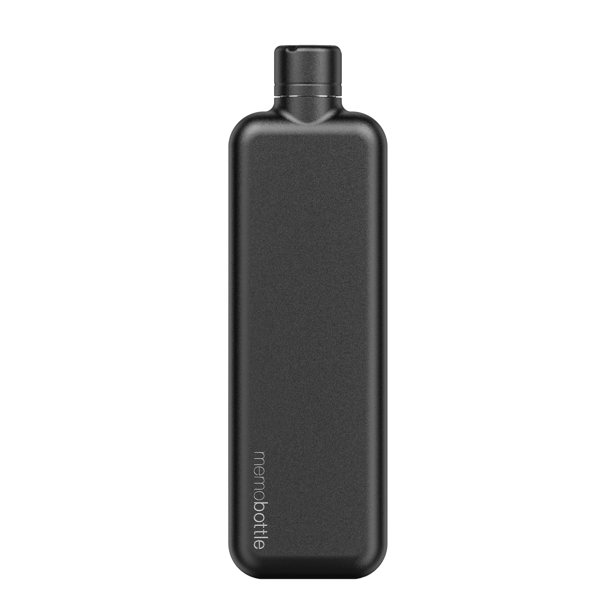 Slim Stainless Steel memobottle - Black