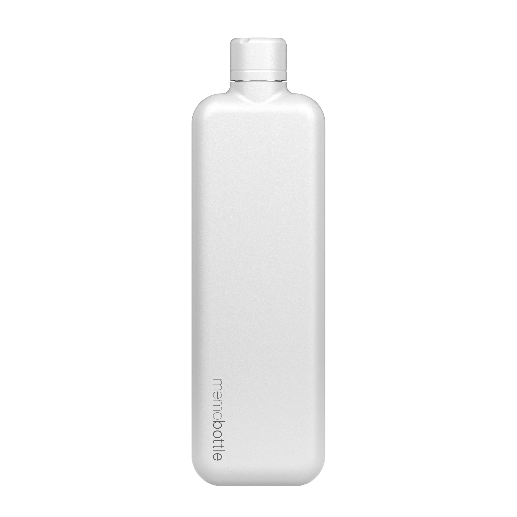 SLIM Stainless Steel memobottle - White