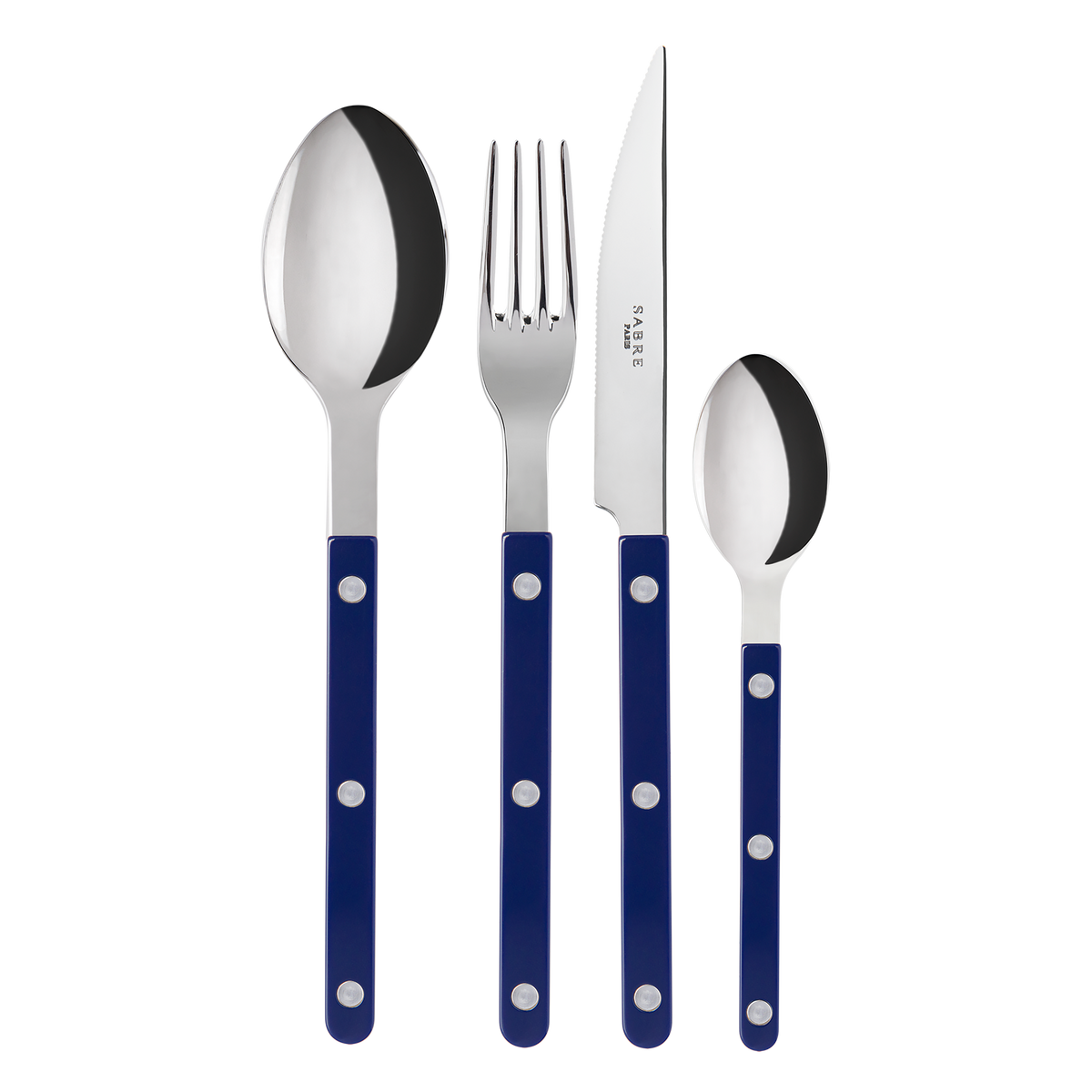 Sabre Paris Bistrot 4 Pieces Cutlery Sets - Navy Blue