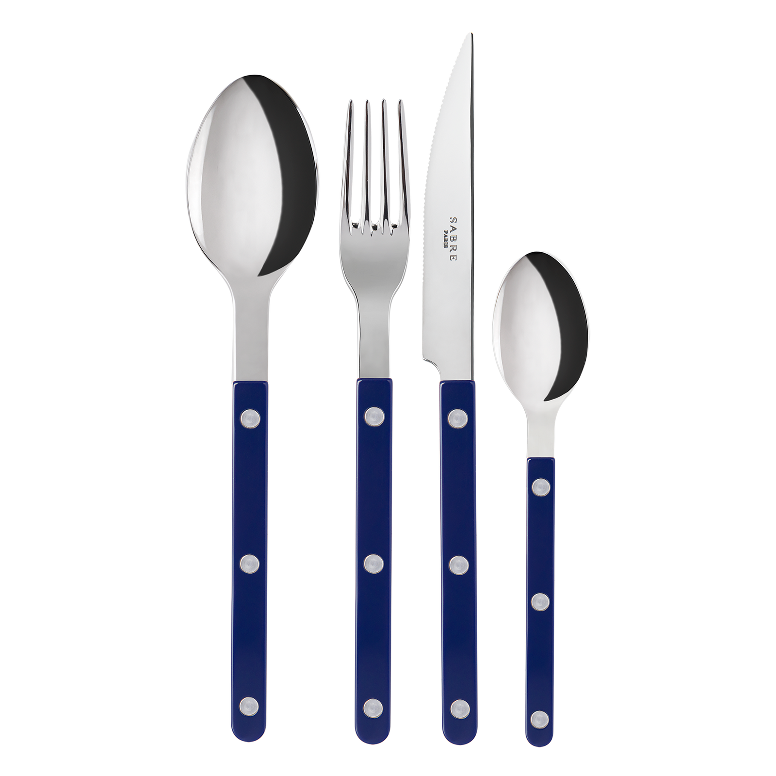 Sabre Paris Bistrot 4 Pieces Cutlery Sets - Navy Blue