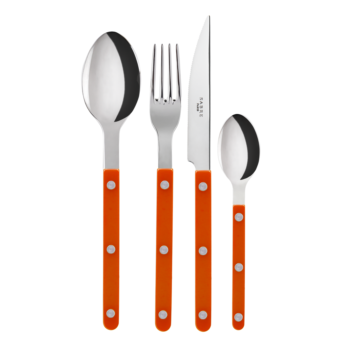 Sabre Paris Bistrot 4 Pieces Cutlery Sets - Orange
