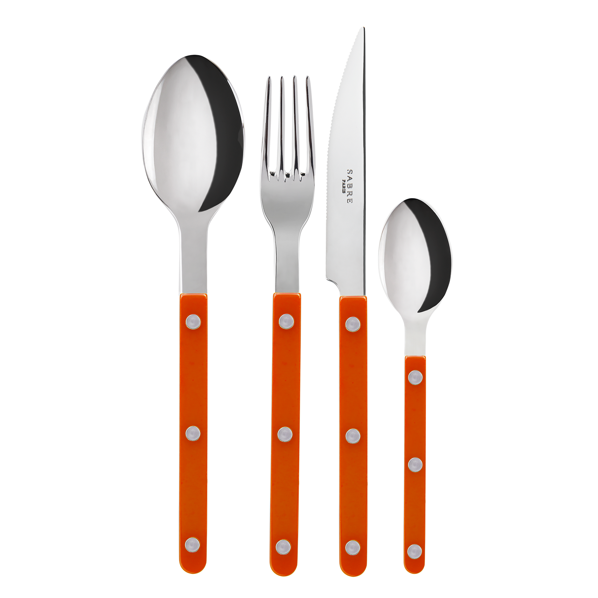 Sabre Paris Bistrot 4 Pieces Cutlery Sets - Orange