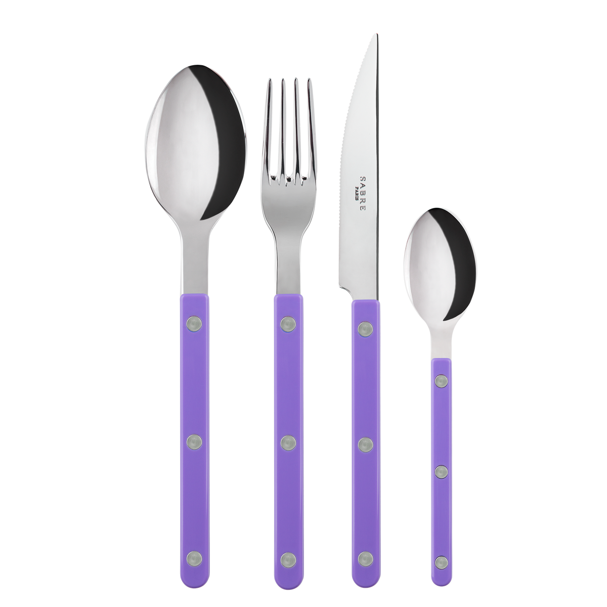 Sabre Paris Bistrot 4 Pieces Cutlery Sets - Purple