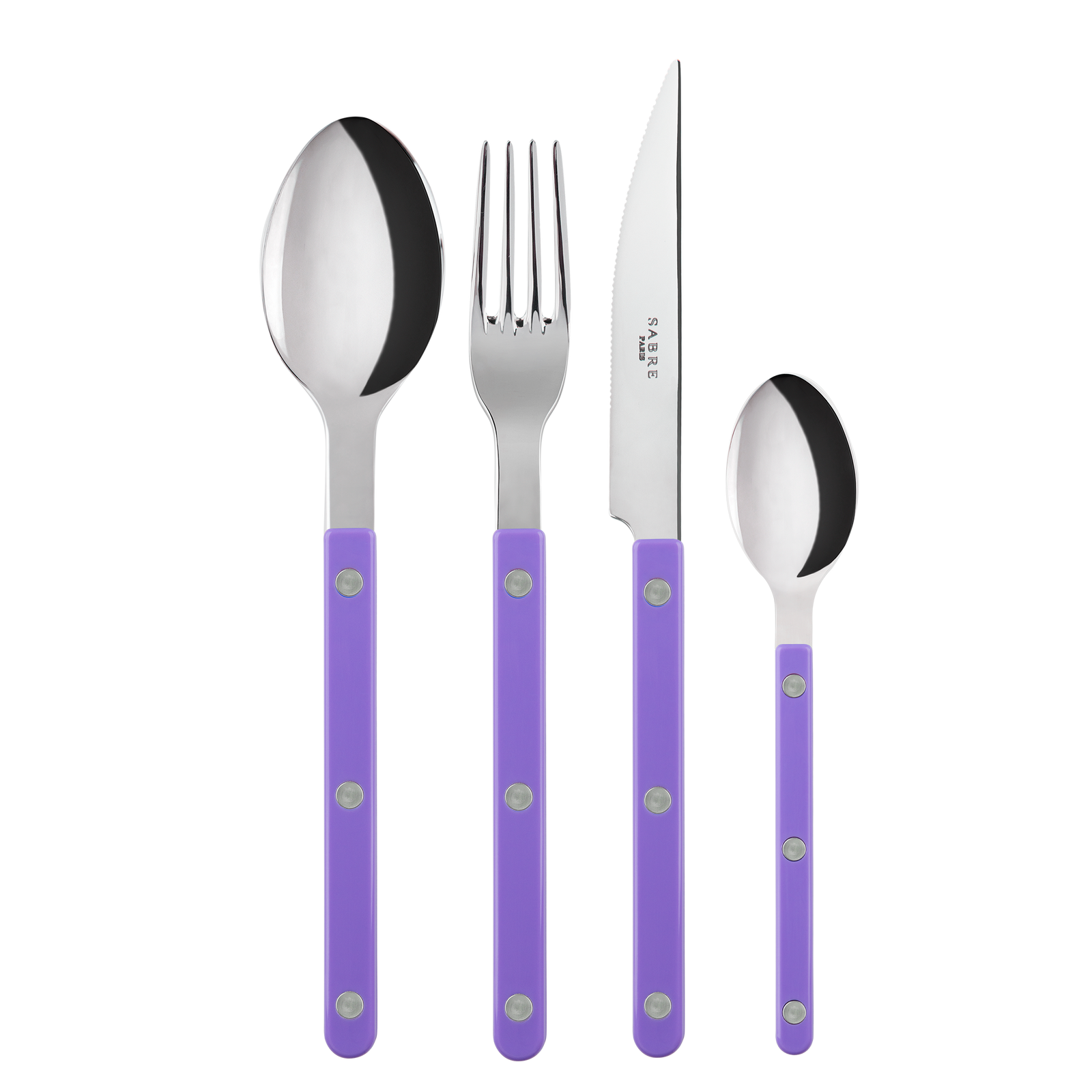 Sabre Paris Bistrot 4 Pieces Cutlery Sets - Purple